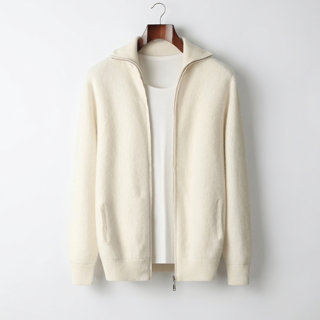 MEN’S CARDIGAN | ZIP | KNIT MERINO WOOL BLEND